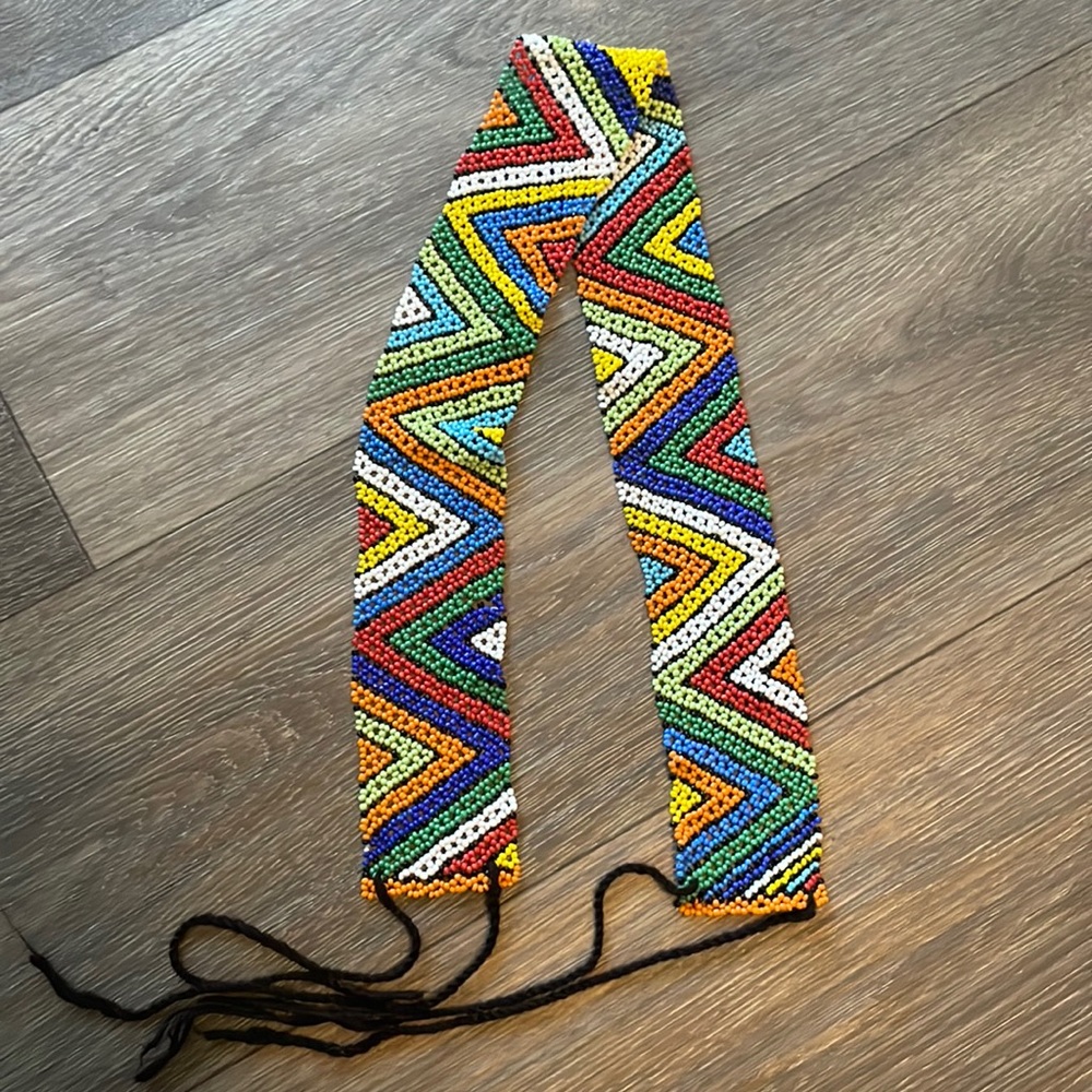 Beaded Rainbow Belt